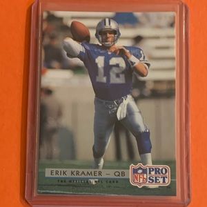 Erik Kramer #168 1992 Pro Set Football Trading Card